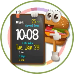 burger-animated-watch-face